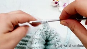 Как связать завязки для шапки крючком!