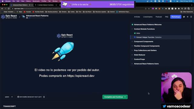 React desde cero - P29 🚀 Epic React 12: useDebugValue, useContext, useDebugValue y más! смотреть онлайн