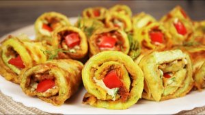 Рецепт вкусной закуски из кабачков, из доступных и недорогих продуктов. Просто и быстро
