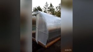 Теплица "Дачница Комфорт" с открывающейся крышей.