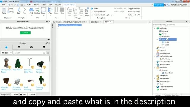 How to make a block play music! ROBLOX studio (Tutorial) смотреть онлайн