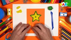 Лепим из пластилина открытку на 23 февраля /«ШАЯН пластилин»