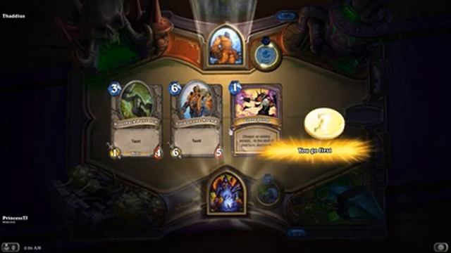 Hearthstone: Curse of Naxxramas - Heroic Thaddius with a Basic Warlock Deck смотреть онлайн