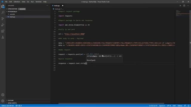 Python Tally tutorials | Fetching ledger names | Python requests module | Element tree смотреть онлайн