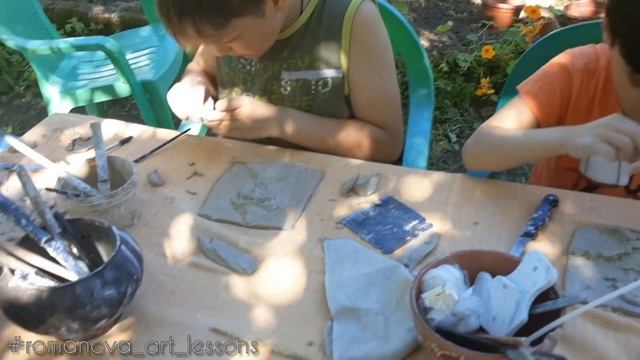 Занятие керамикой / Ceramic lessons #romanova_art_lessons смотреть онлайн