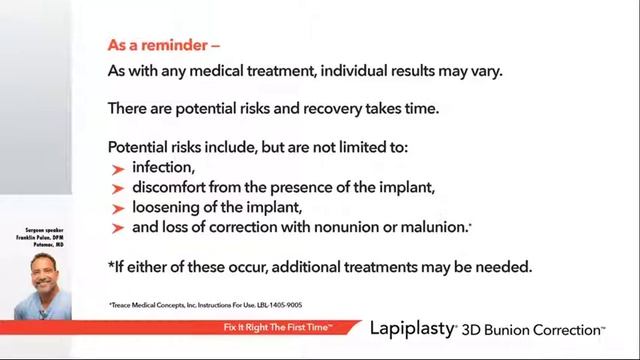 Patient Educational Webinar - Franklin R. Polun, DPM смотреть онлайн