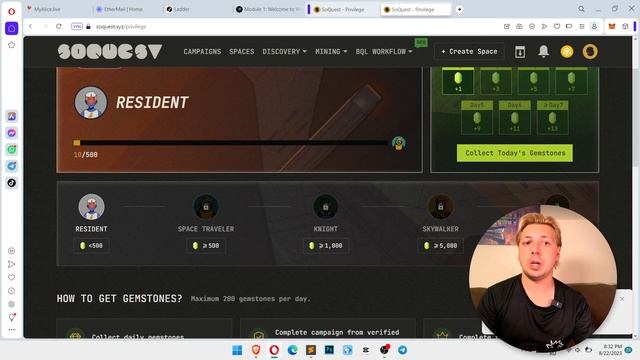 Забираем NFT Pass для возможного Airdrop от SoQuest | Проект с Airdrop за квесты смотреть онлайн