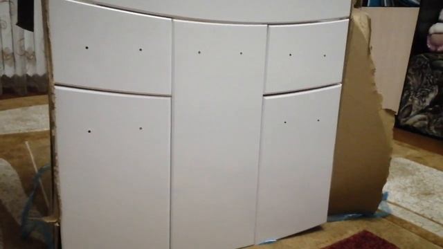 Распаковка - Тумба под умывальник Акваль София 70 / ES.71.00.00.N смотреть онлайн