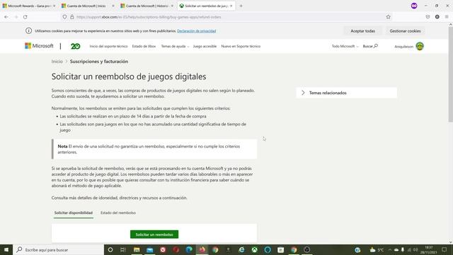 ? Devolución de Juegos Digitales en la Microsoft Store XBOX y PC смотреть онлайн