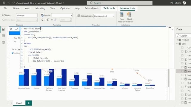 Default Current Month Name in Power BI Slicer | How to Show Latest Month Name Dynamically in Slicer смотреть онлайн