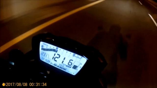 2017 SV650  0-100&TOP SPEED