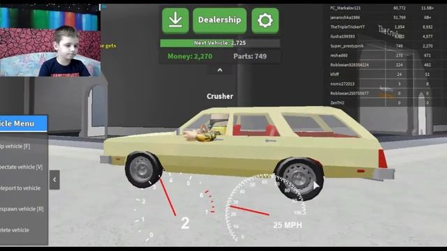 ROBLOX! Ломаем Машины! Car Crashers 2! Летсплей смотреть онлайн