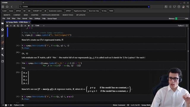 Twitch Python Finance 3.1 - ARMA Econometric Models with Python's Sympy смотреть онлайн
