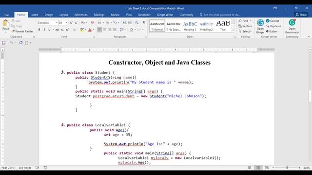 Class and Methods in Java смотреть онлайн