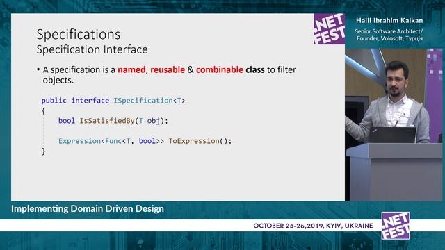 Implementing Domain Driven Design. Halil Ibrahim Kalkan .NET Fest 2019 смотреть онлайн