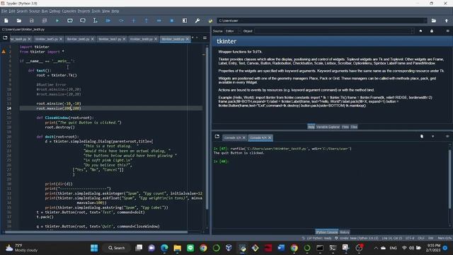 Demo of tkinter_ex9.py -- Python application series смотреть онлайн
