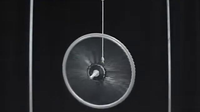 Гироскоп из велосипедного колеса, MIT Physics Demo, Bicycle Wheel Gyroscope смотреть онлайн