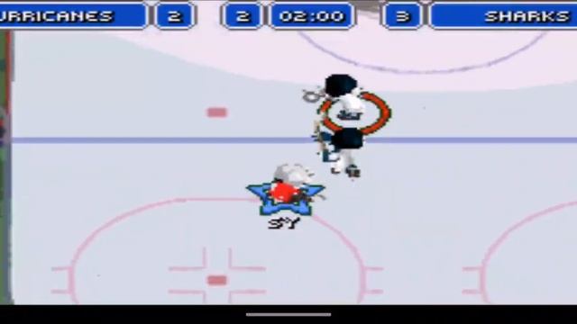 Backyard Hockey Gameplay Quick Game Hurricanes vs Sharks GBA смотреть онлайн
