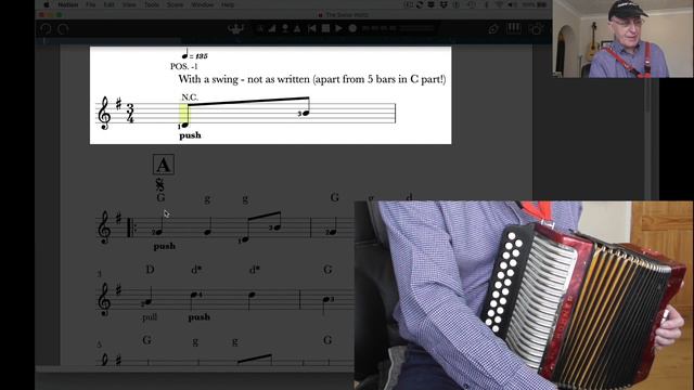 The Swiss Waltz - DG Melodeon Video Performance And Tutorial Clip смотреть онлайн