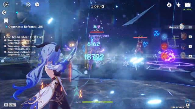 2.0 Genshin Impact Floor 12 Chamber 1 First Half 34 Seconds Clear - Ganyu Melt Team смотреть онлайн