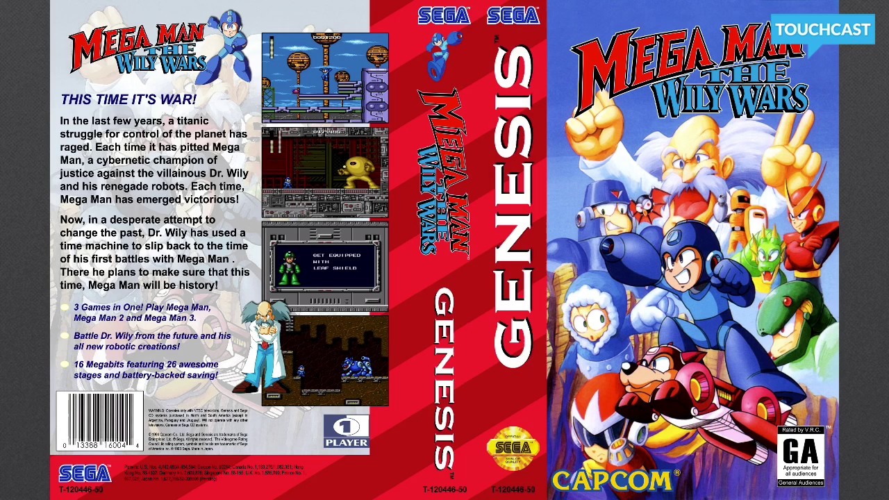Sega Mega Drive 2 (Smd) 16-bit MegaMan (RockMan) 3 part Полное Прохождение