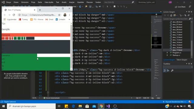Bootstrap Dersleri -17- Display смотреть онлайн