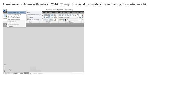 GIS: AutoCAD Map 3D does not show panels and icons? смотреть онлайн