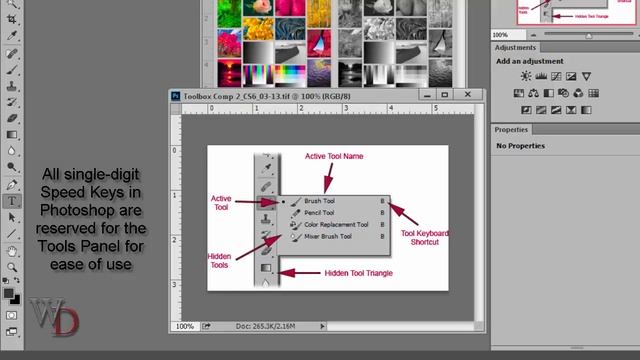 Photoshop CC: The Tools Panel and the Color Picker смотреть онлайн