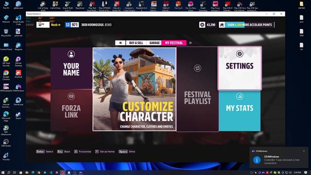 How to fix the PlayStation 4/DS4 controller not working properly on Forza Horizon 5 | DS4Windows смотреть онлайн