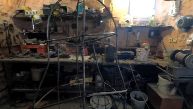 изготовление каркаса скульптуры ФИЛИНА из арматуры .мастер класс. смотреть онлайн