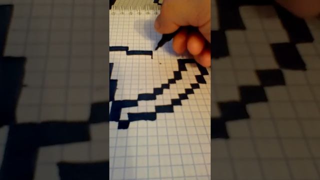 Как нарисовать пиццу по клеточкам. смотреть онлайн