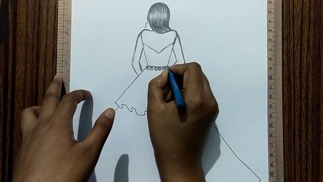 How to Draw a Fashion Girl/Girl Drawing/Gown design/Dress Design Drawing Model/Barbie Drawing смотреть онлайн