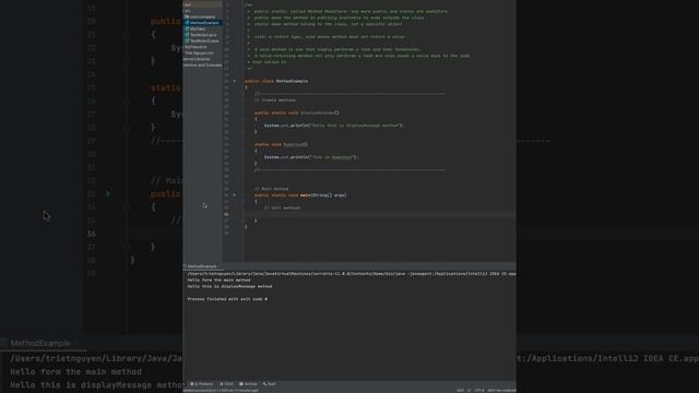 Java void Method Ex2 смотреть онлайн