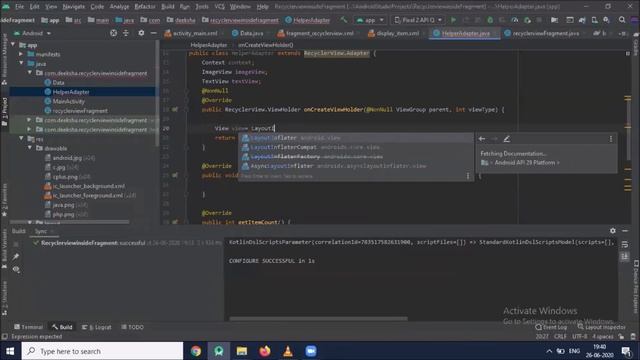 How to implement RecyclerView inside of a Fragment | Android Tutorial |Java - Quick + Easy смотреть онлайн