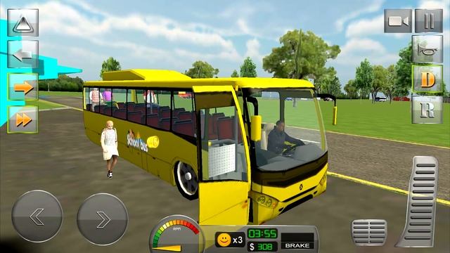 School Bus Driver 3D Sim Android Gameplay #4 смотреть онлайн