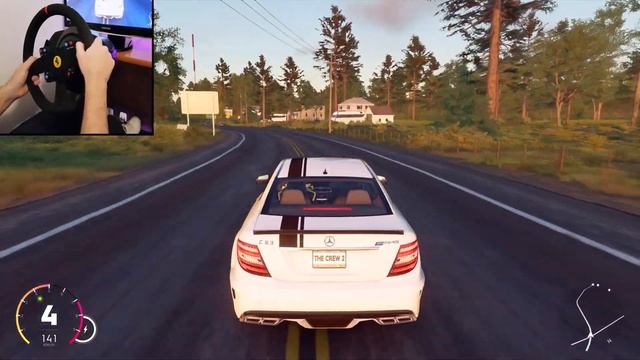 The Crew 2 - Mercedes C63 AMG Black Series realistic driving (w/steering wheel) | Thrustmaster T300 смотреть онлайн