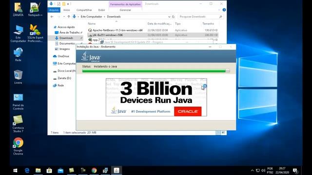 Instalando Aplicativos para Aula OnLine смотреть онлайн