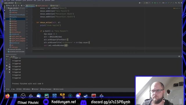 Python PyQt5 Arayüz Dersleri - Ders15 Mdi (Pencere icinde Pencere) смотреть онлайн