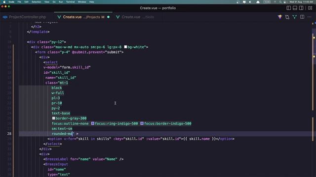 9 Store New Project | Portfolio Project with Laravel and Vuejs смотреть онлайн
