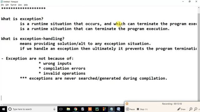 Exception Handling in Java : Part-1 смотреть онлайн