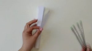 Простая поделка из бумаги Береза.