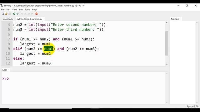 largest number in python смотреть онлайн