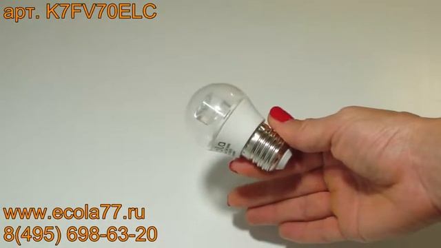 Обзор Ecola globe LED Premium 7,0W прозрачный шар с линзой (композит) K7FV70ELC смотреть онлайн
