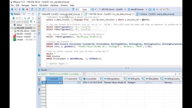 SQL Datumové funkce смотреть онлайн