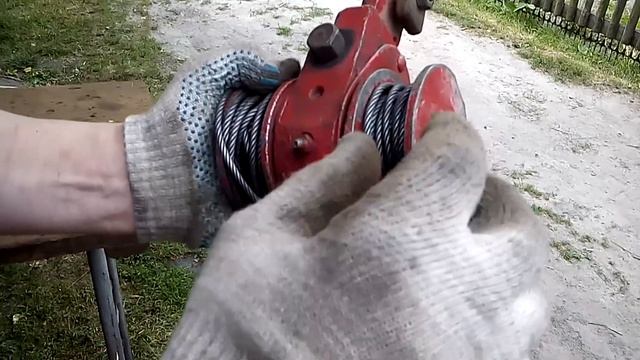 Самодельная лебедка в гараж /Selbstgemacht Haspel In Die Garage