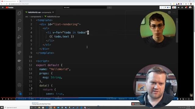 React Is King? My Reaction To Ben Awad On Vue.js! смотреть онлайн