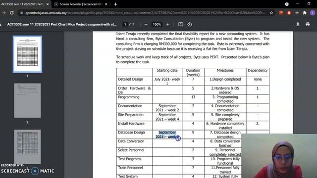 ACT 3502 How To Create Pert And Gantt Chart Using Microsoft Project