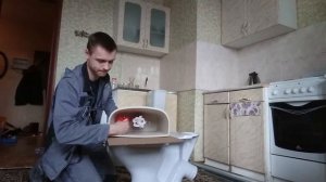 Унитаз. Замена унитаза. Сборка унитаза. Установка унитаза. Своими руками
