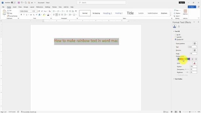 How to make rainbow text in word mac смотреть онлайн