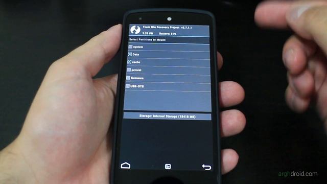 Установка Android L, через кастомное рекавери TWRP